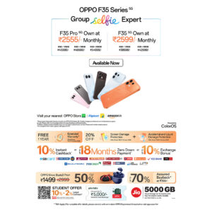 OPPO F35 Series Goes on Sale from 11th October with Exciting Festive Offers