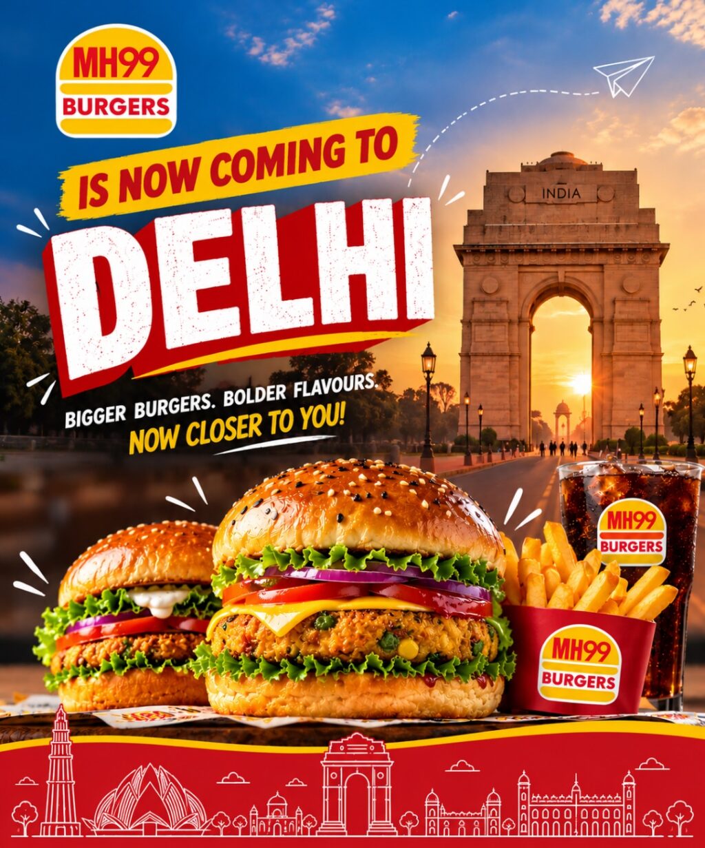 MH99 Burgers Set to Enter Delhi Market After Expanding Across Mumbai, Pune and Bengaluru