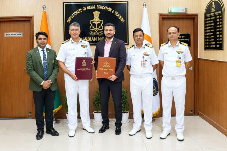 Indian Navy, Career Defence School Sign MoU to Strengthen Defence Education and Youth Leadership