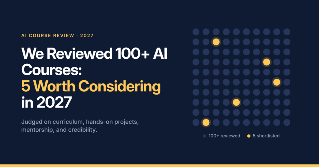 We Reviewed 100+ AI Courses: 5 Worth Considering in 2027