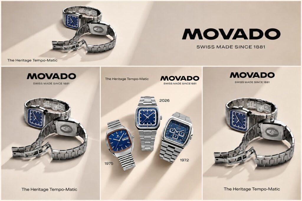 MOVADO REVISITS ITS WATCHMAKING HERITAGE WITH THE HERITAGE TEMPO-MATIC COLLECTION