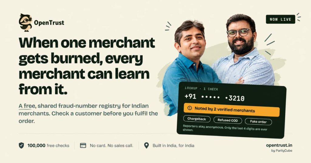 ParityCube launches OpenTrust, a free fraud-number registry for Indian merchants