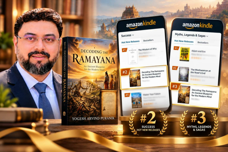 Yogesh Puranik’s Book Decoding The Ramayana Debuts at #2 in Amazon Kindle’s Success Hot New Releases and #3 in Myths, Legends & Sagas
