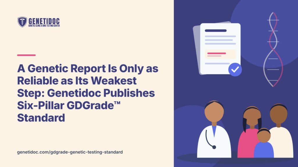 A Genetic Report Is Only as Reliable as Its Weakest Step: Genetidoc Publishes Six-Pillar GDGrade™ Standard