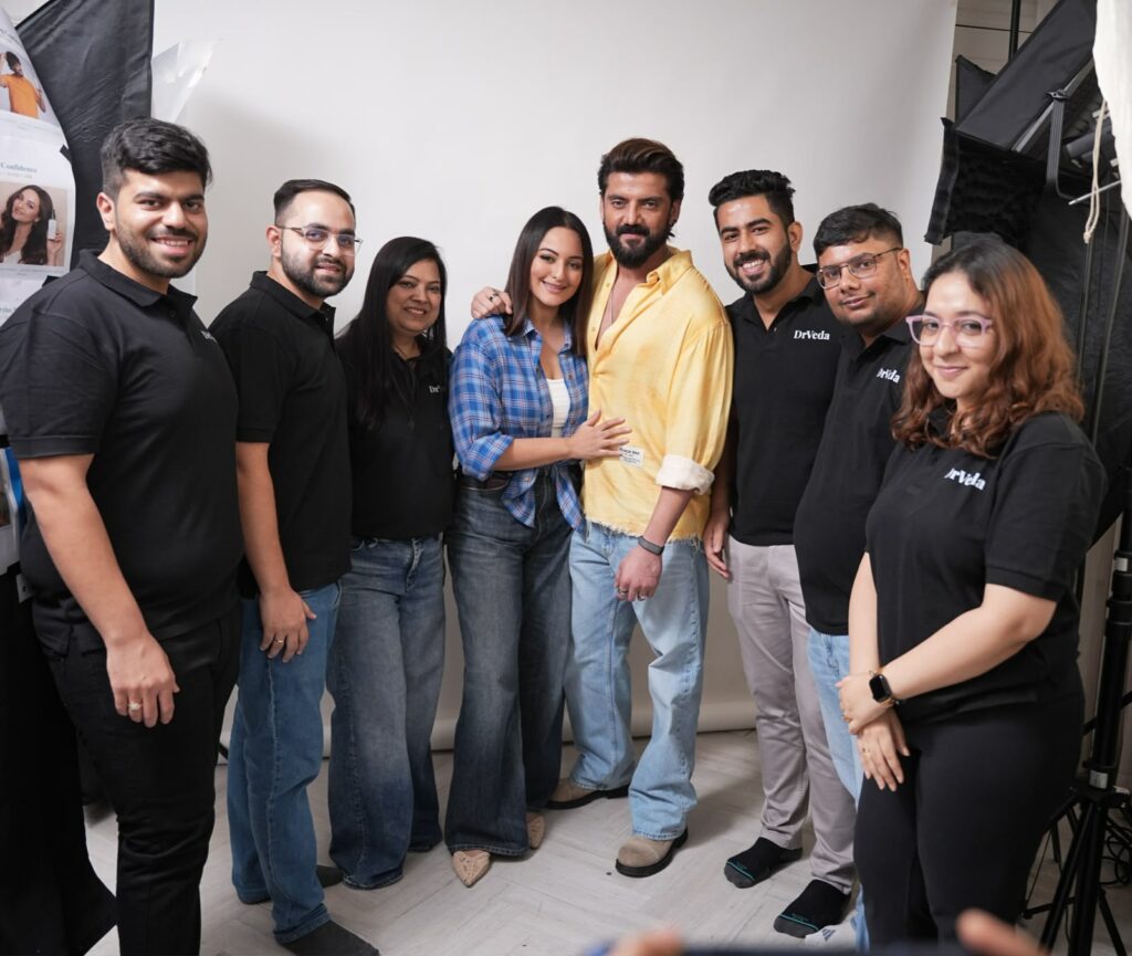 Sonakshi Sinha and Zaheer Iqbal Join DrVeda as Brand Campaign faces for Skincare and Haircare Portfolio