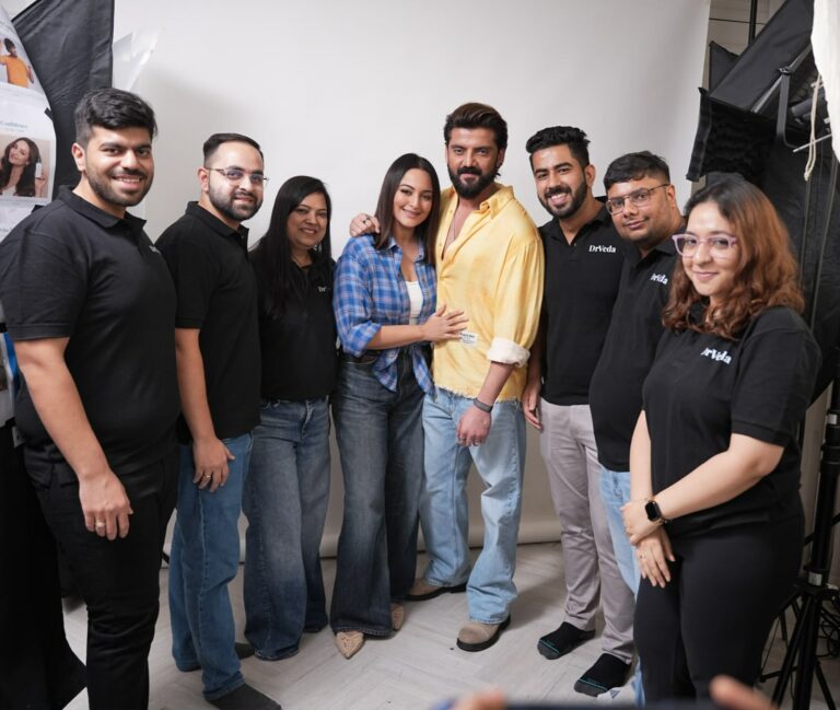 Sonakshi Sinha and Zaheer Iqbal Join DrVeda as Brand Campaign faces for Skincare and Haircare Portfolio