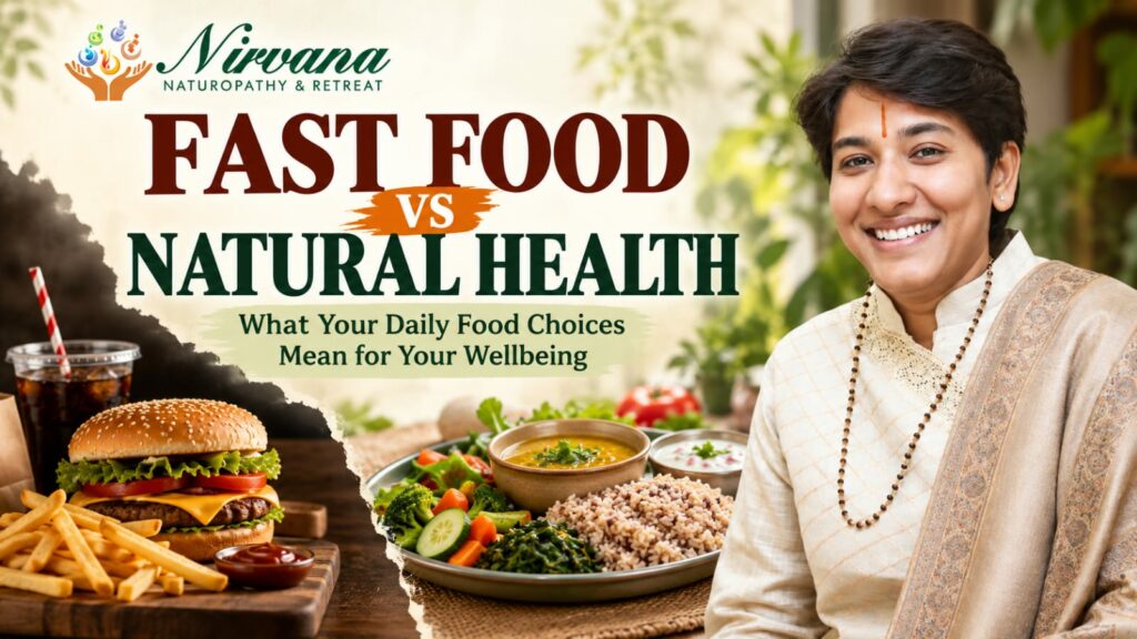 Nirvana Naturopathy & Retreat: Fast Food vs Natural Health: What Your Daily Food Choices Mean for Your Wellbeing