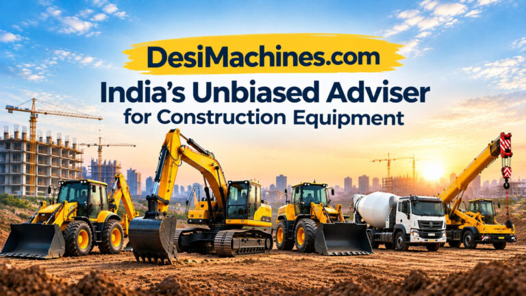 DesiMachines.com Expands Construction Equipment Advisory Platform with Used Machinery and Rental Listings