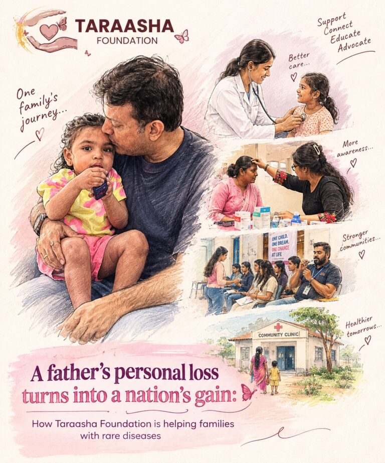 A father’s personal loss turns into a nation’s gain : How Taraasha Foundation is helping families with rare diseases