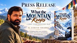Ashish Sharma Unveils His Debut Novel “What the Mountain Keeps: A Debt Four Winters Old” – A Gripping Story of Mystery, Friendship, and Secrets Hidden in the Himalayas