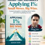 Author Sohan Nair Introduces “Applying 1%: Small Moves. Big Wins.” – A Practical Guide to Building Better Habits and Achieving Lasting Success