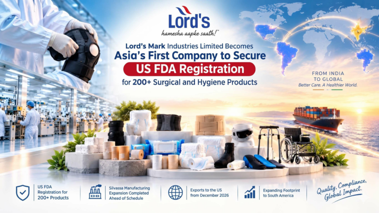 Lord’s Mark Industries Becomes Asia’s First to Secure Multiple US FDA Registrations for 200+ Products; Exports Begin in December