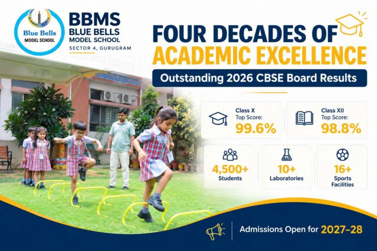 Blue Bells Model School, Gurugram: Marks Four Decades of Academic Excellence with Outstanding 2026 Board Results