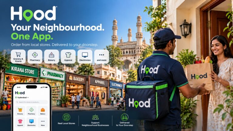 Hood Launches in Hyderabad: Bringing Neighbourhood Stores Together in One App