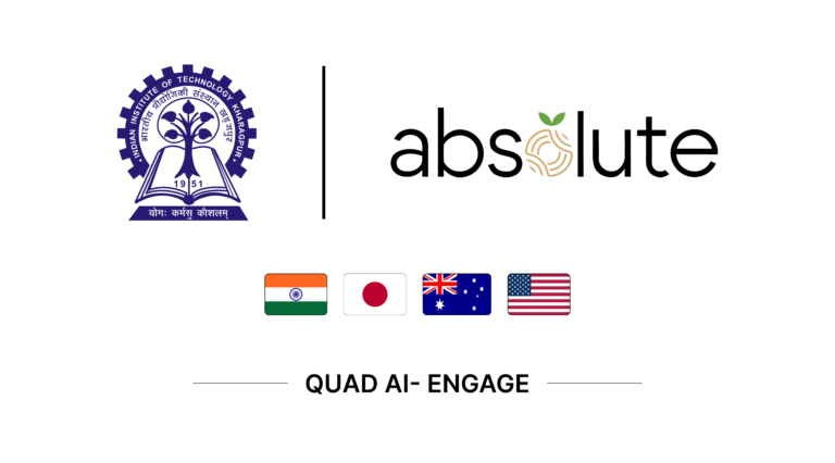 IIT Kharagpur and Absolute selected for the prestigious Quad’s first AI-ENGAGE cohort to Advance AI-Led Agriculture