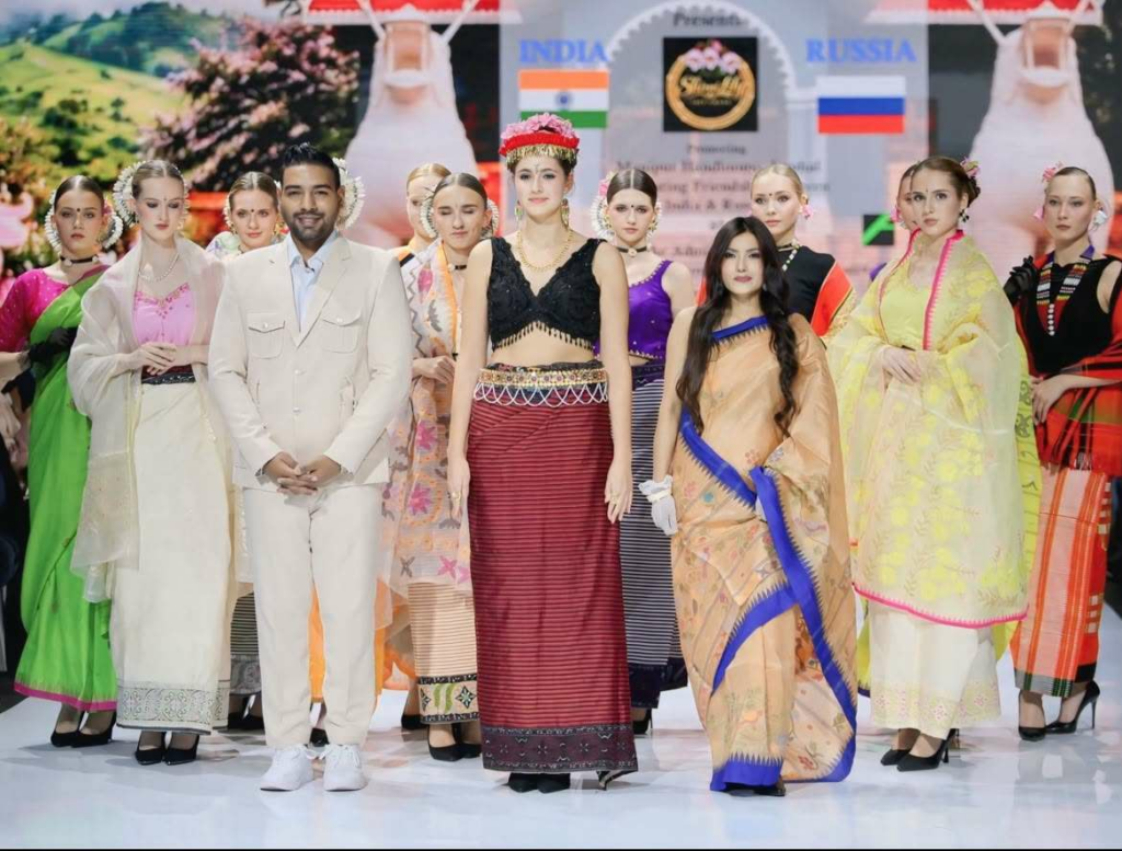 Manipur’s Handlooms and Shiroi Lily Make History on Russia’s International Runway during International Reinvent Northeast season 9